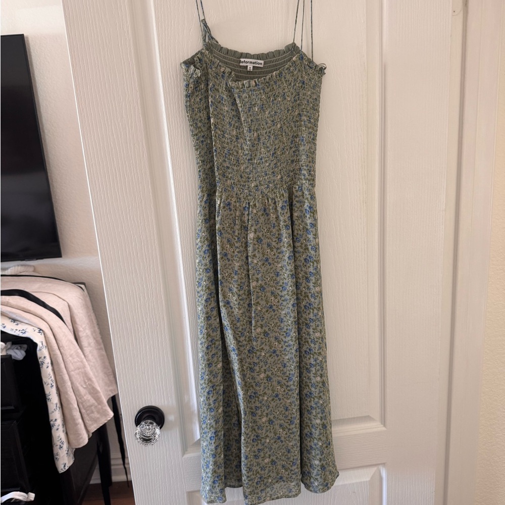 Reformation Sable Dress Sprite - Size M - Picture 2 of 4